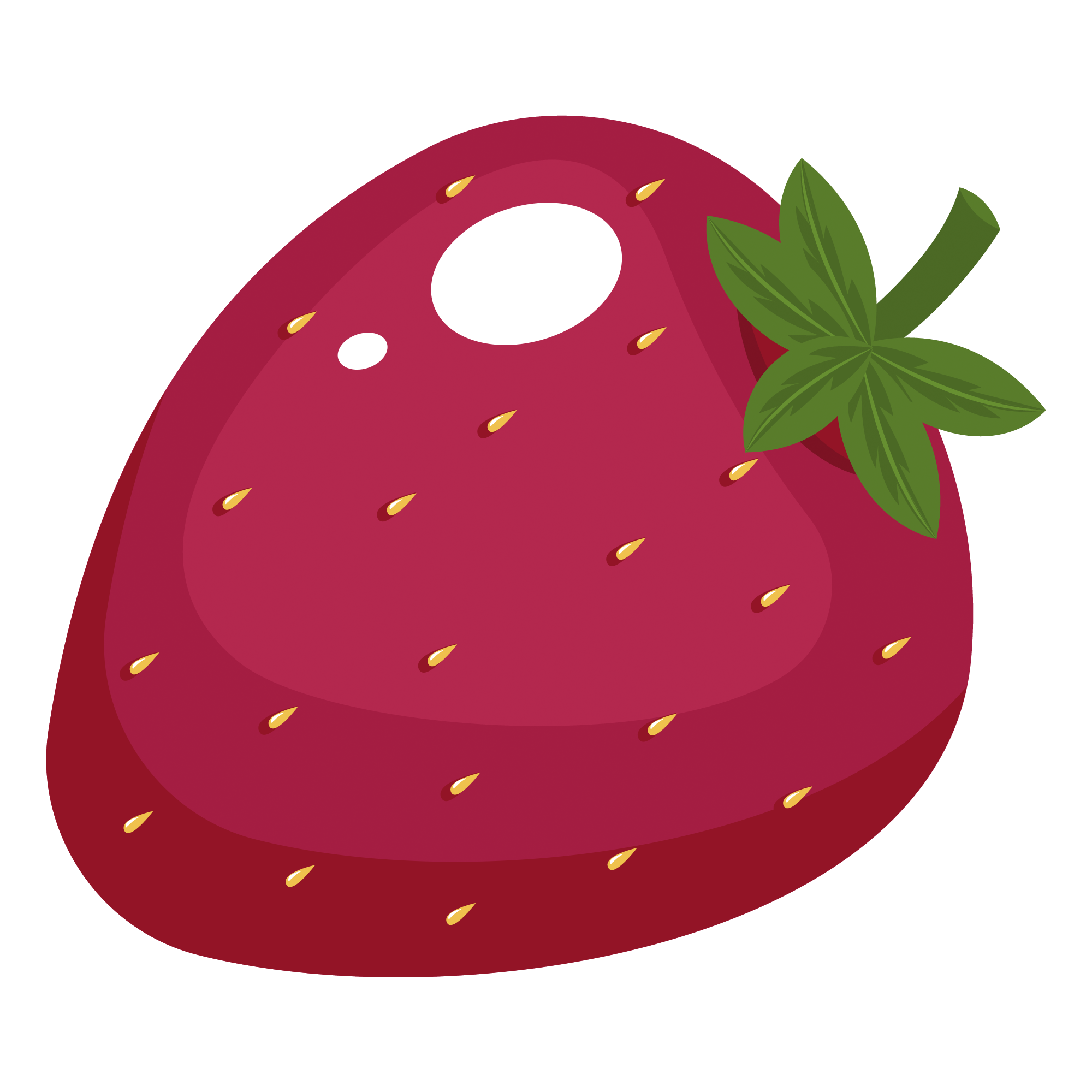 Potongan buah mangga segar